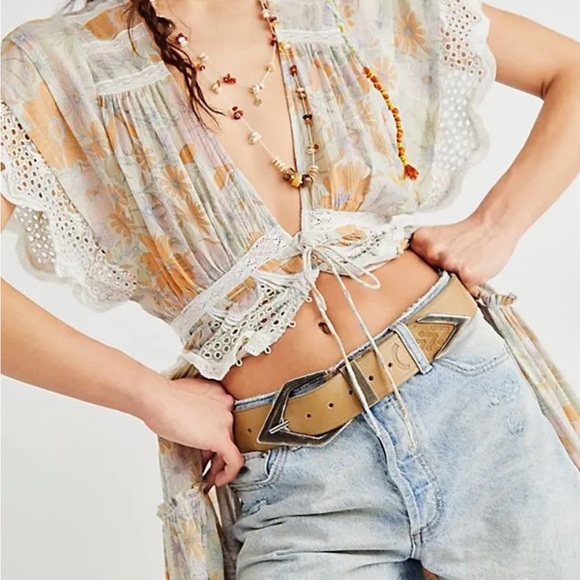 Free People Field of Dreams Maxi Top - Picture 3 of 9